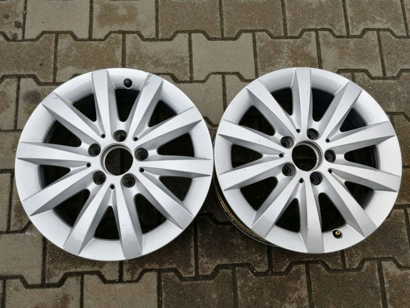 1x Alufelge 16 Zoll 6.5" 5x112 49ET Glanz Silber A2464010202 Mercedes-Benz FEL8732711394xi