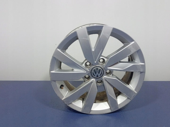 1x Alufelge 16 Zoll 6.5" 5x112 41ET Glanz Silber 3G0601025BJ VW Rim Wheel FEL7418981591oi