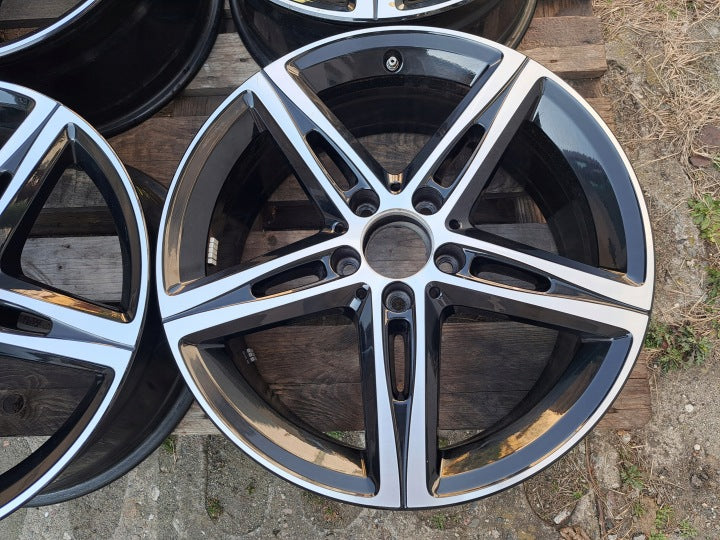 4x Alufelge 18 Zoll 7.5" 5x112 49ET Glanz Schwarz A1774010700 Mercedes-Benz Cla FEL8396239620sw