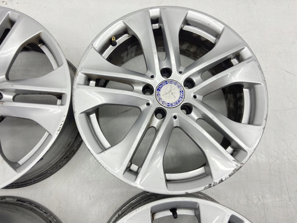 4x Alufelge 17 Zoll 7.5" 5x112 45ET Glanz Silber A2074010602 Mercedes-Benz W204 FEL9535507222ht