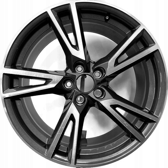 1x Alufelge 19 Zoll 8.0" 5x112 39ET Glanz Graphit 80A601025 Audi Mg Rim Wheel