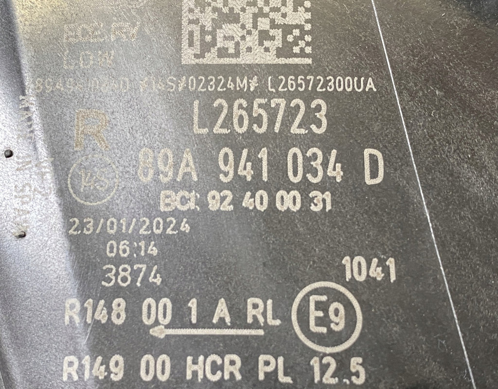 Frontscheinwerfer Audi Etron 89A941034D LED Rechts Scheinwerfer Headlight