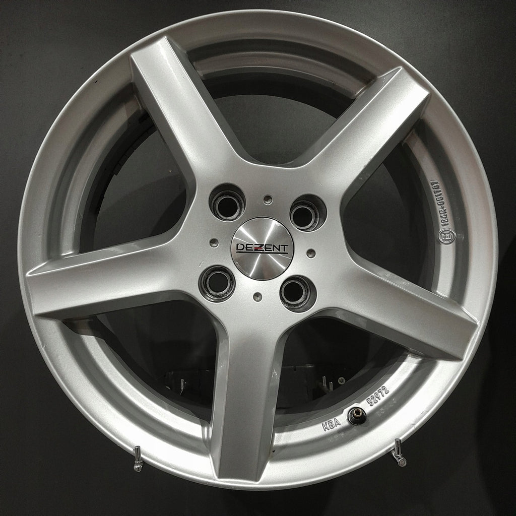 4x Alufelge 16 Zoll 6.5" 4x108 38ET Silber KBA52972 F601098 Citroën I Corsa F FEL6293695823vb
