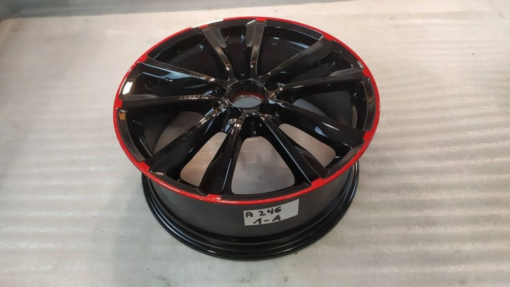 1x Alufelge 18 Zoll 7.5" 5x112 52ET Glanz Schwarz A2464010600 Mercedes-Benz W246 FEL4677438732wr