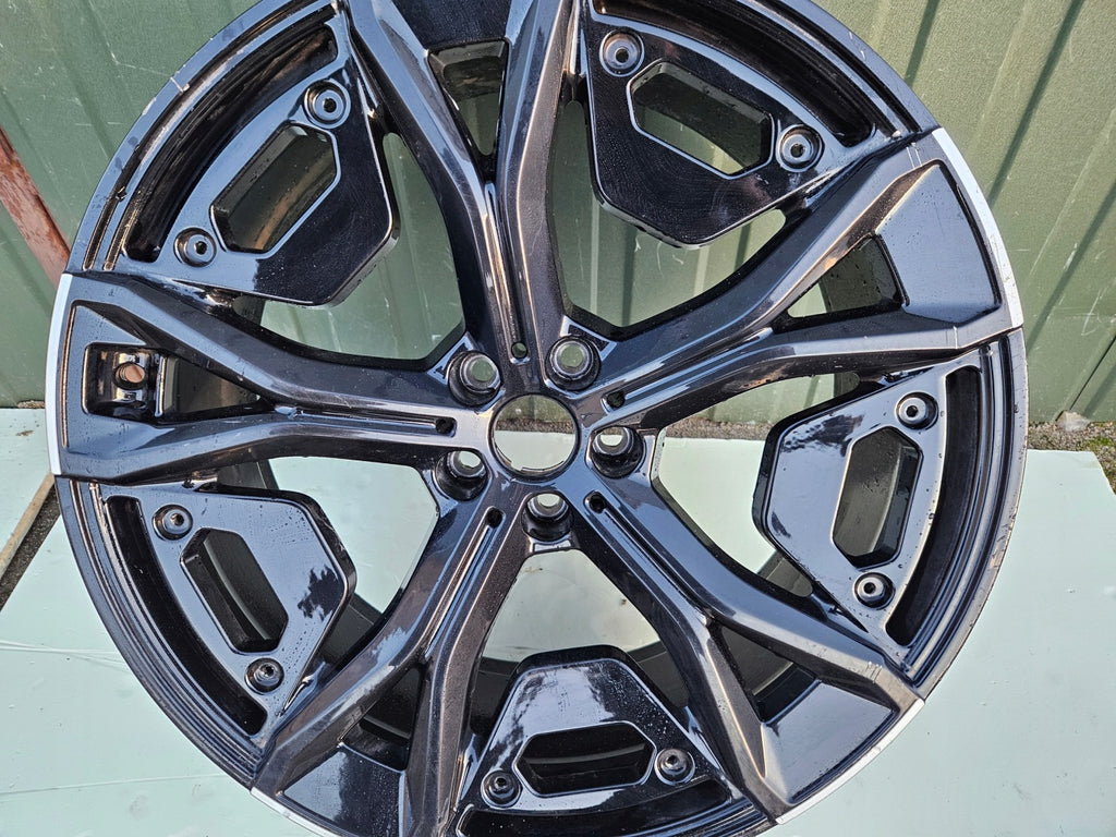 1x Alufelge 22 Zoll 9.5" 5x112 37ET 5A02658 BMW G07 X6 G06 Rim Wheel FEL8925843439bg