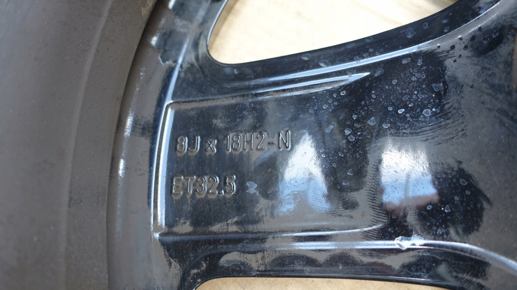1x Alufelge 18 Zoll 8.0" 5x112 Glanz Schwarz A2544015400 Mercedes-Benz Glc FEL9282541488so