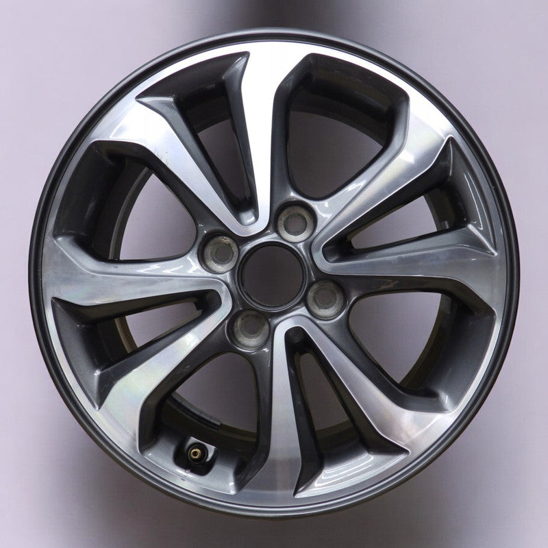 1x Alufelge 15 Zoll 6.0" 4x100 47ET Glanz Grau 52910-C8800 Hyundai I10 I20 Mg