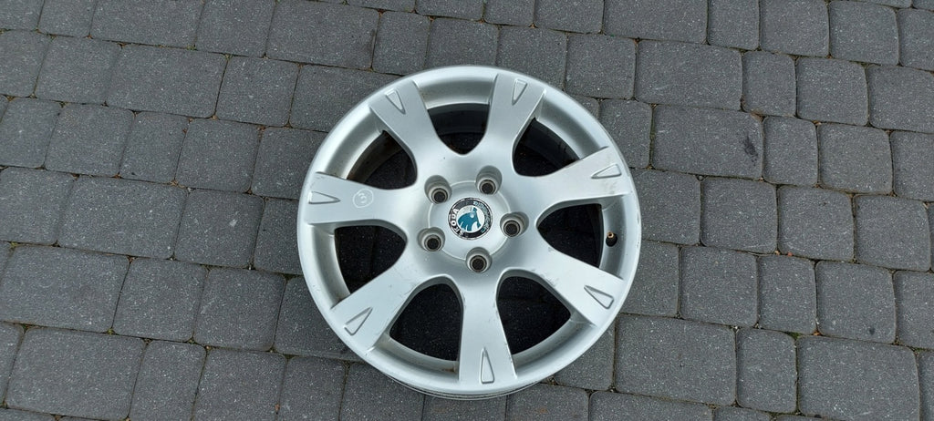 1x Alufelge 16 Zoll 6.5" 5x112 50ET Glanz Silber 1Z0601025 Skoda Octavia Ii FEL6169513855xb