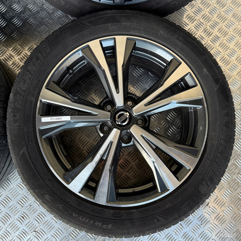 4x Alufelge 18 Zoll 7.0" 5x114.3 40ET Glanz Graphit HV03BMB94 Mg Qashqai Ii FEL8505561508le