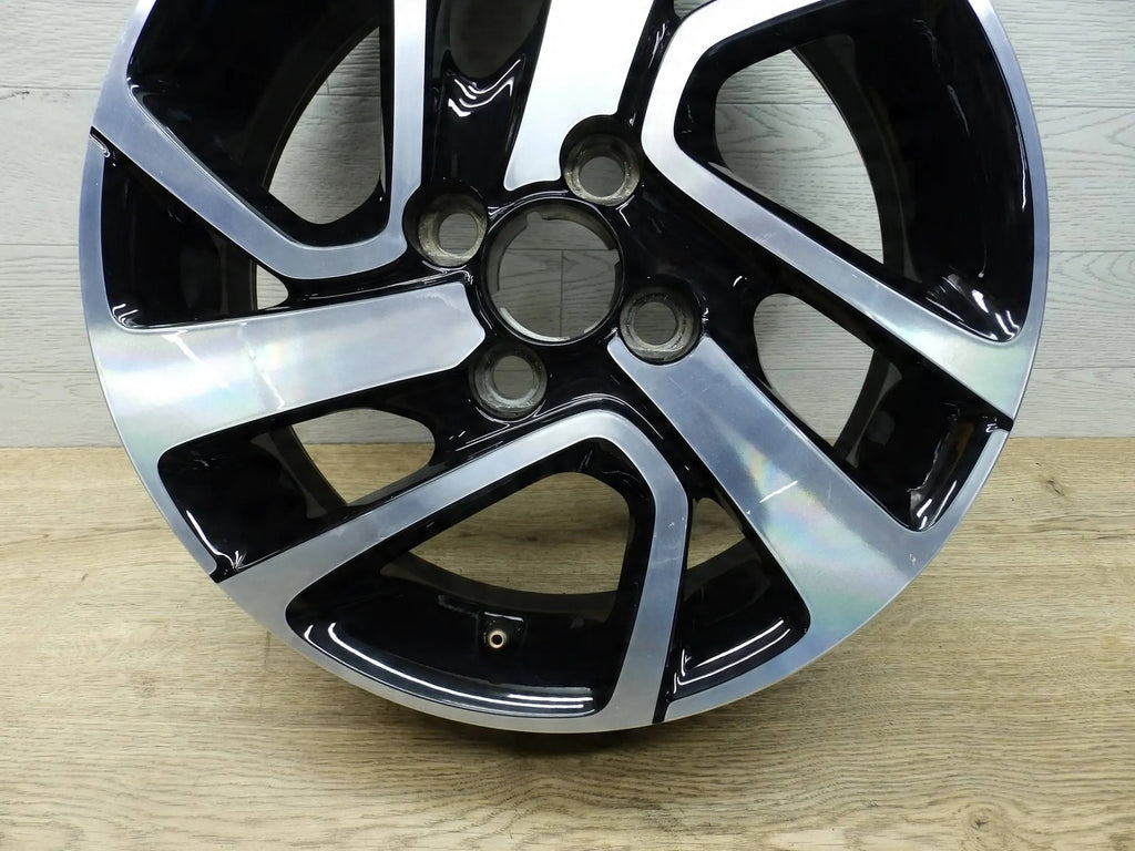 1x Alufelge 15 Zoll 4.5" 4x100 35ET Glanz Schwarz B000908277 Citroën C1 108 Aygo