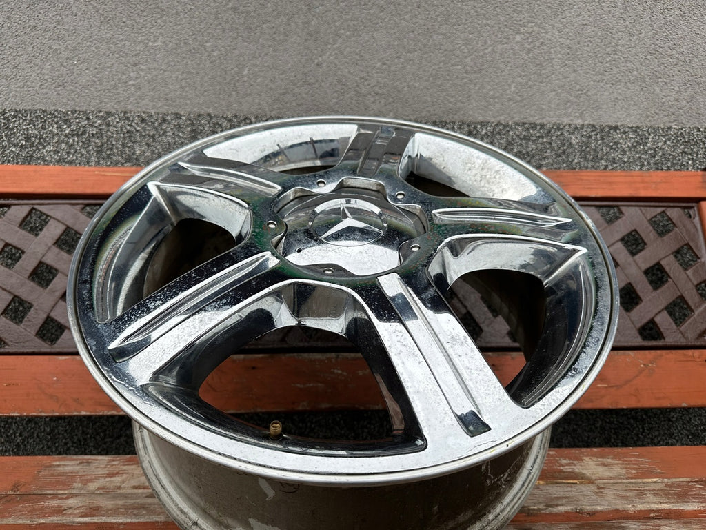 1x Alufelge 17 Zoll 7.0" 5x112 49ET Glanz Silber A1694000902 Mercedes-Benz W169