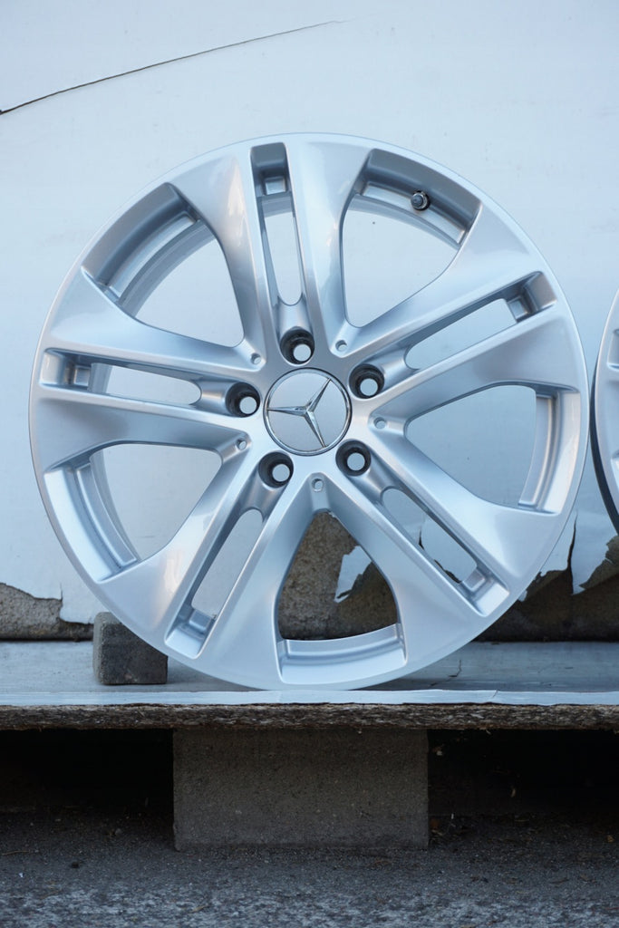 4x Alufelge 17 Zoll 7.5" 5x112 45ET Glanz Silber A2074010602 Mercedes-Benz FEL7935654287dg