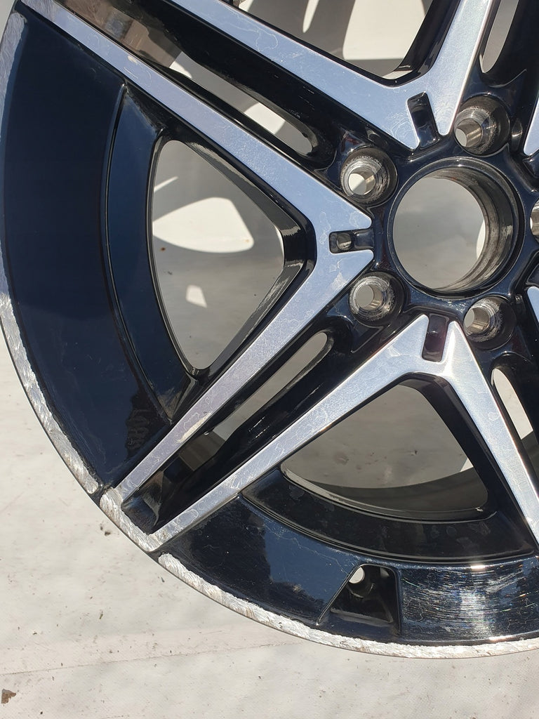 1x Alufelge 18 Zoll 7.5" 5x112 40ET Glanz Schwarz A2064017600 Mercedes-Benz W206