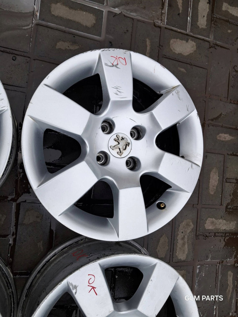 4x Alufelge 16 Zoll 7.0" 4x108 29ET Glanz Silber 9685783880 Peugeot 5008 FEL2409956595lf