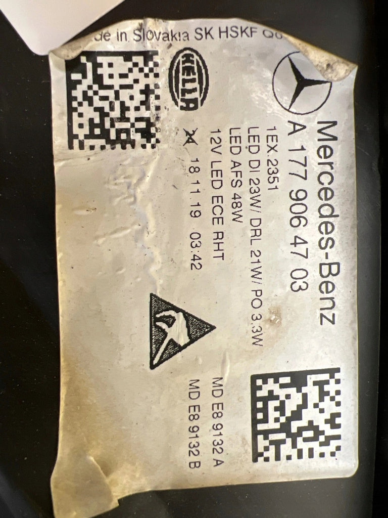 Frontscheinwerfer Mercedes-Benz W177 A1779064703 LED Links Headlight SCH8917695355fr