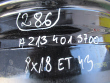 Load image into Gallery viewer, 1x Alufelge 18 Zoll 8.0&quot; 5x112 43ET Glanz Schwarz A2134013700 Mercedes-Benz W213