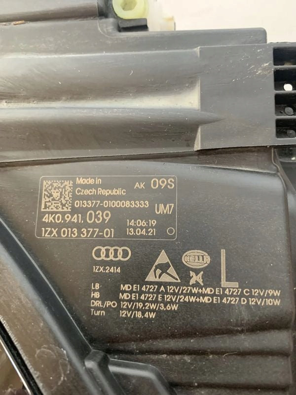 Frontscheinwerfer Audi A6 4K0941039 1ZX013377-01 Full LED Links Headlight SCH3674788310ds