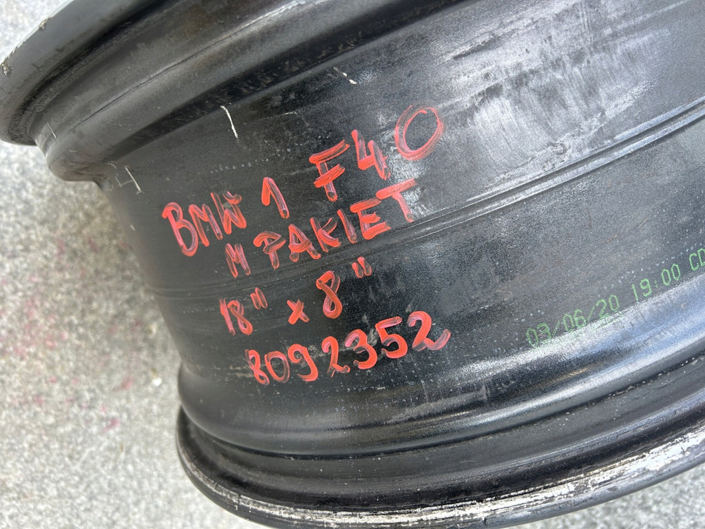 1x Alufelge 18 Zoll 8.0" 5x112 8092352 BMW F44 1 F40 Rim Wheel FEL3854685184sz