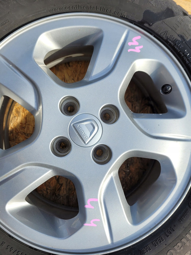 1x Alufelge 15 Zoll 6.0" 4x100 40ET Glanz Graphit 403006822R 403007069R Dacia FEL9678864750wc