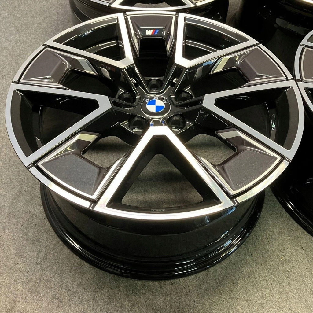 4x Alufelge 18 Zoll 8.5" 5x112 36ET Glanz Schwarz 8747286 BMW I4 Rim Wheel FEL1507402875sr