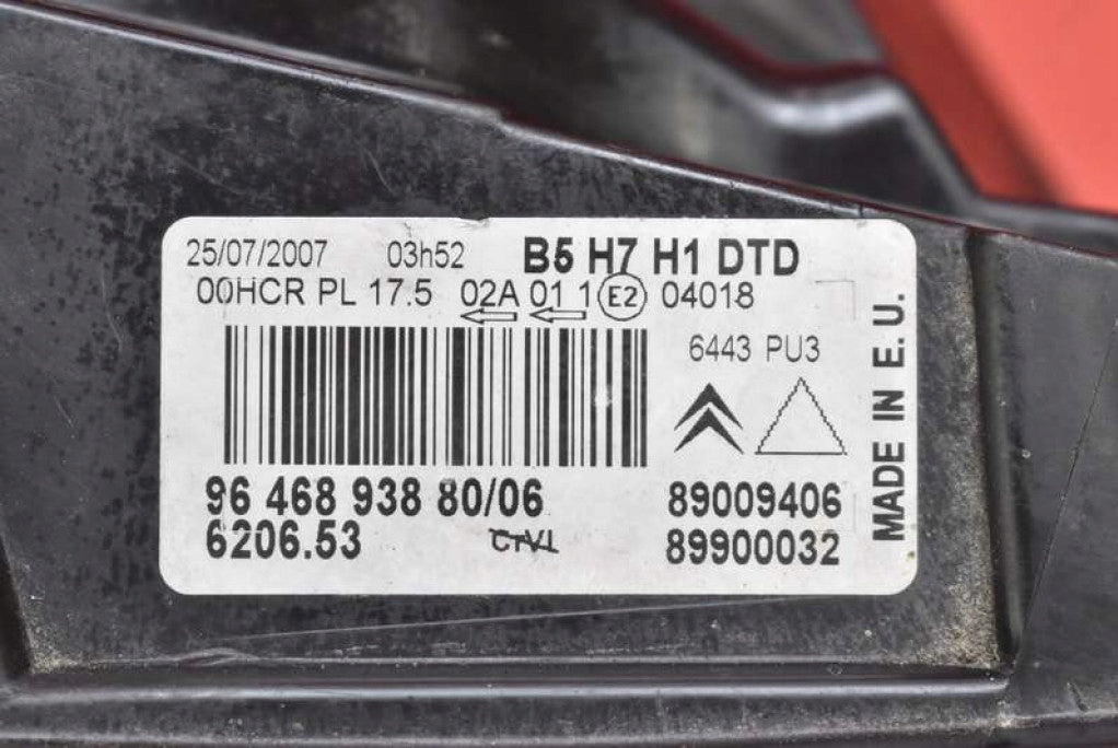 Frontscheinwerfer Citroën C4 I 9646893880 Rechts Scheinwerfer Headlight
