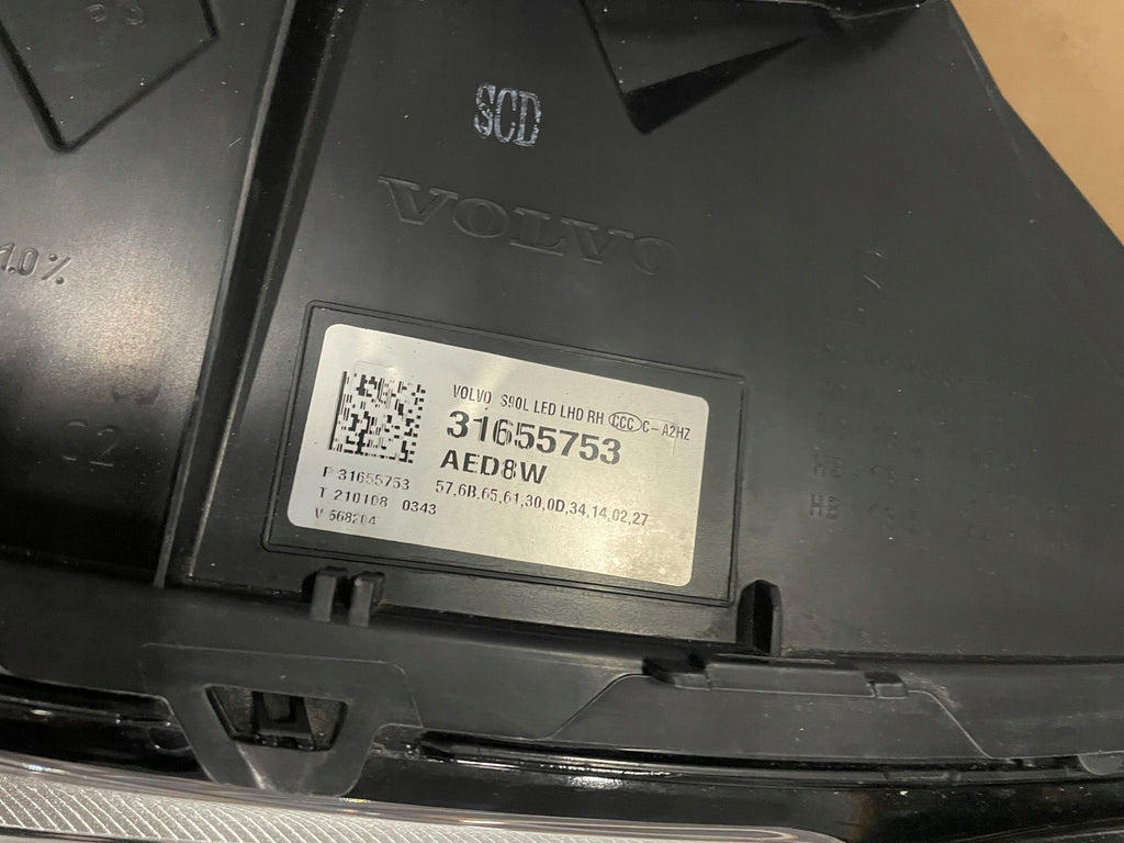 Frontscheinwerfer Volvo S90 V90 31655753 Full LED Rechts Scheinwerfer Headlight SCH5558758495eo