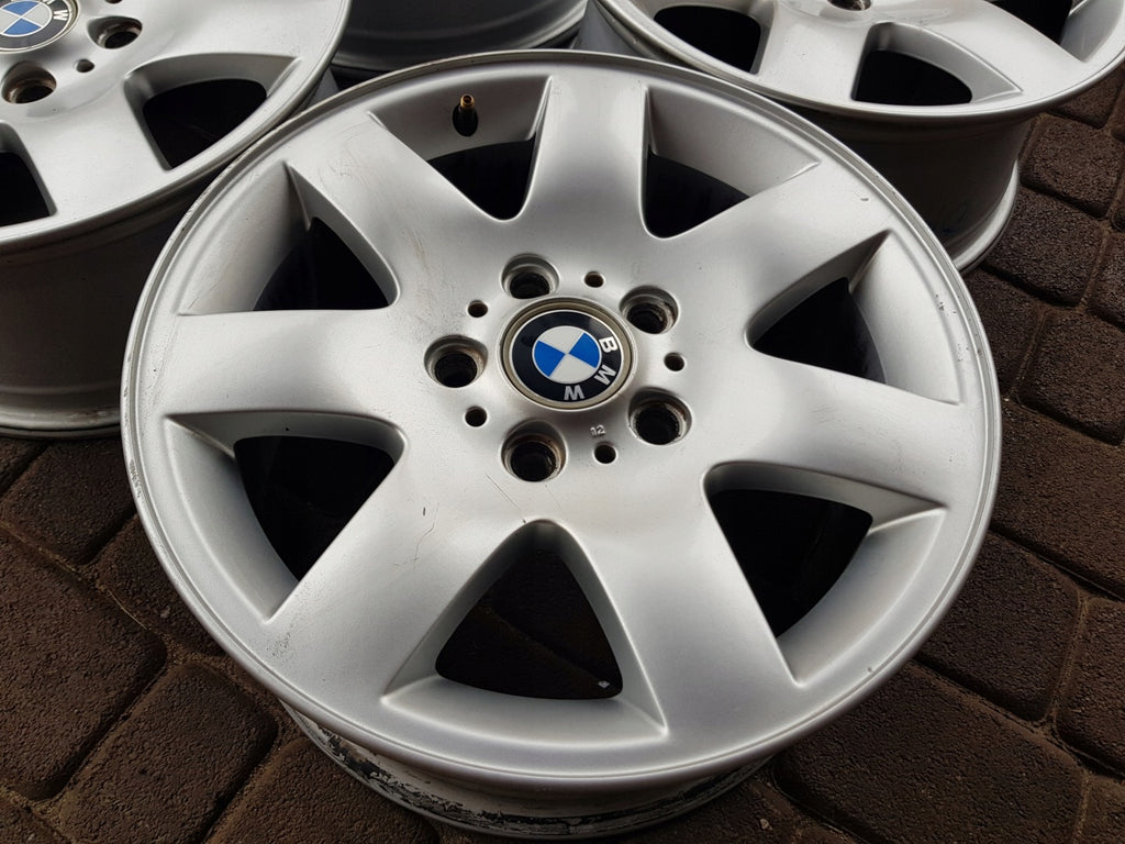 4x Alufelge 16 Zoll 7.0" 5x120 47ET Glanz Silber 1094498 BMW 3 E36 E46 1 E87 I FEL8598951737dk