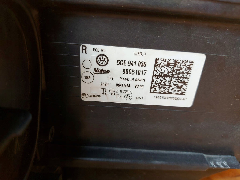 Frontscheinwerfer VW Golf VII I 5GE941036 LED Rechts Scheinwerfer Headlight SCH5503597878rw