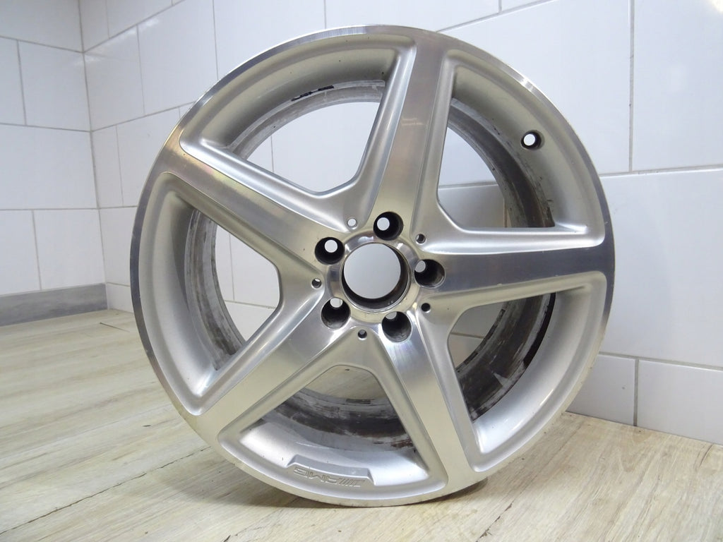 1x Alufelge 18 Zoll 9.5" 5x112 48ET Glanz Silber A2184011502 Mercedes-Benz Cls
