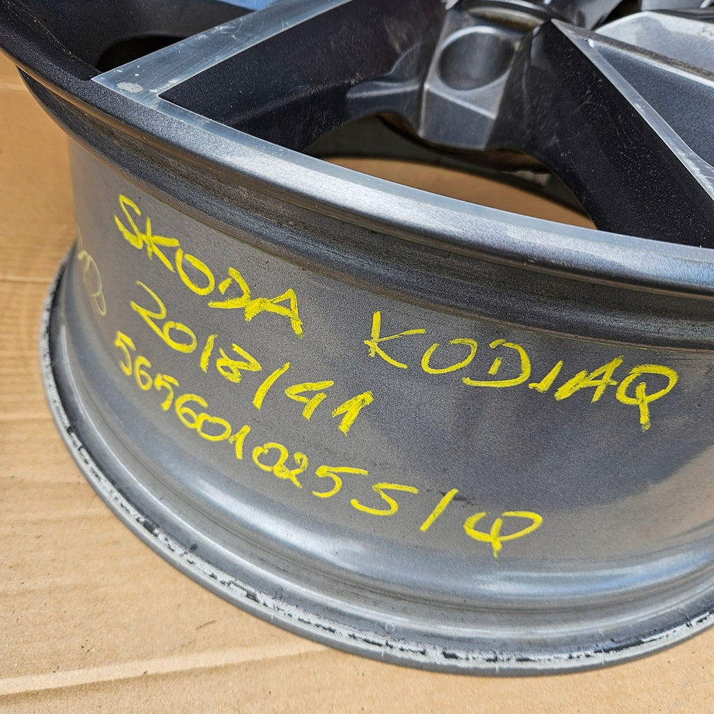 1x Alufelge 20 Zoll 8.0" 5x112 41ET Glanz Schwarz 565601025Q Skoda Kodiaq FEL2247630037mb