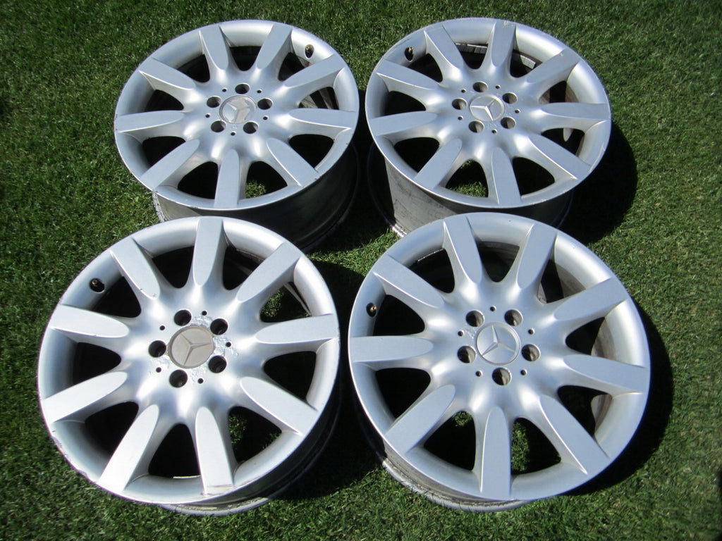 4x Alufelge 18 Zoll 8.5" 5x112 43ET Glanz Silber A2214011902 Mercedes-Benz W221