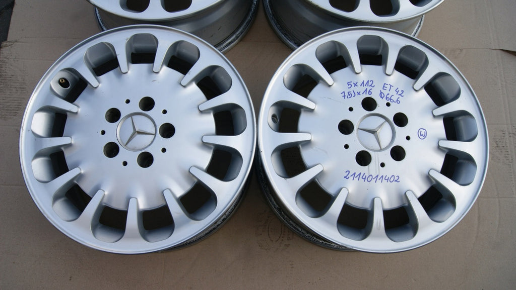 4x Alufelge 16 Zoll 7.5" 5x112 2114011402 Mercedes-Benz Rim Wheel