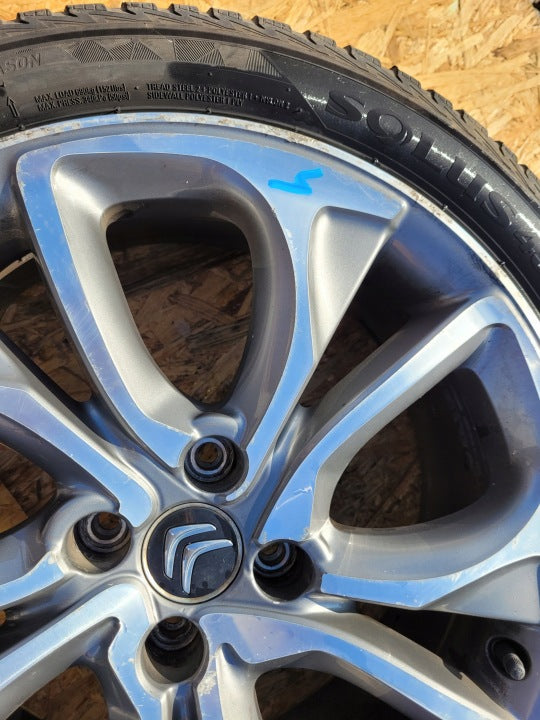 1x Alufelge 18 Zoll 7.5" 4x108 29ET Matt Silber 9688904377 Citroën Ds4 Rim Wheel FEL1421040417tk