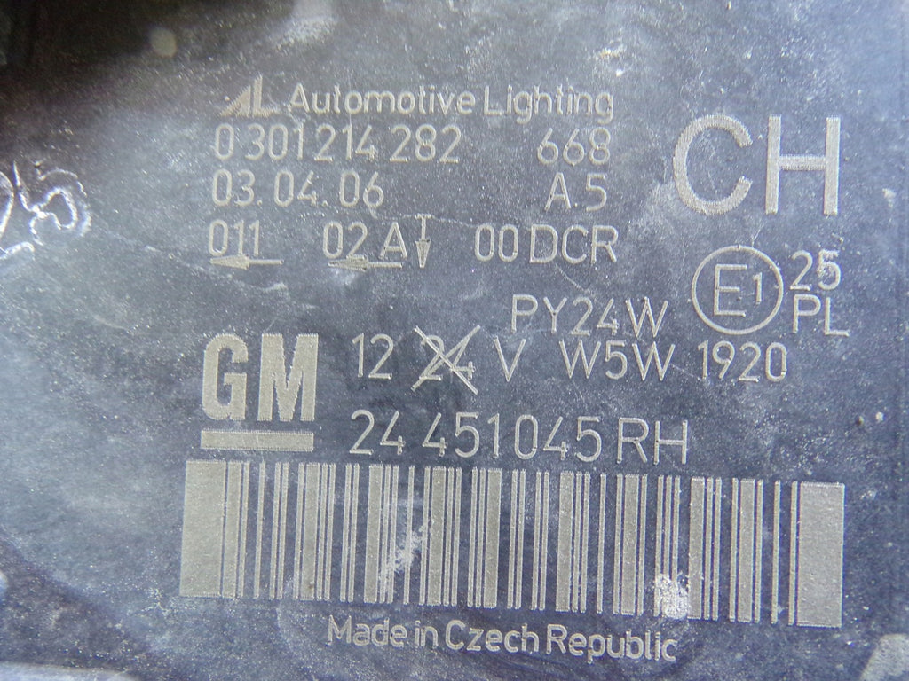 Frontscheinwerfer Opel Zafira B A 0301214282 Xenon Rechts Scheinwerfer Headlight