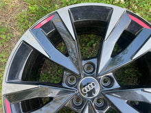 Laden Sie das Bild in den Galerie-Viewer, 1x Alufelge 18 Zoll 8.0" 5x112 46ET Glanz Schwarz 8Y0071498 Audi A3 Mg Rim Wheel FEL8093859166rf