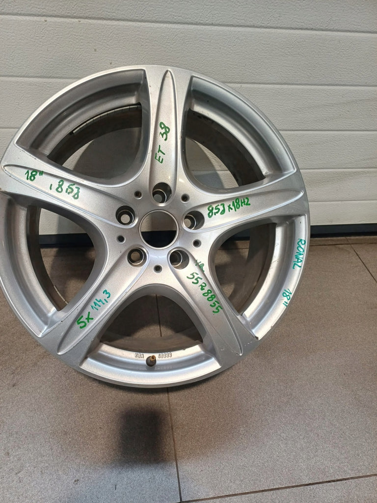 1x Alufelge 18 Zoll 8.5" 5x114.3 38ET 55R8855 Rim Wheel FEL7910361735mx