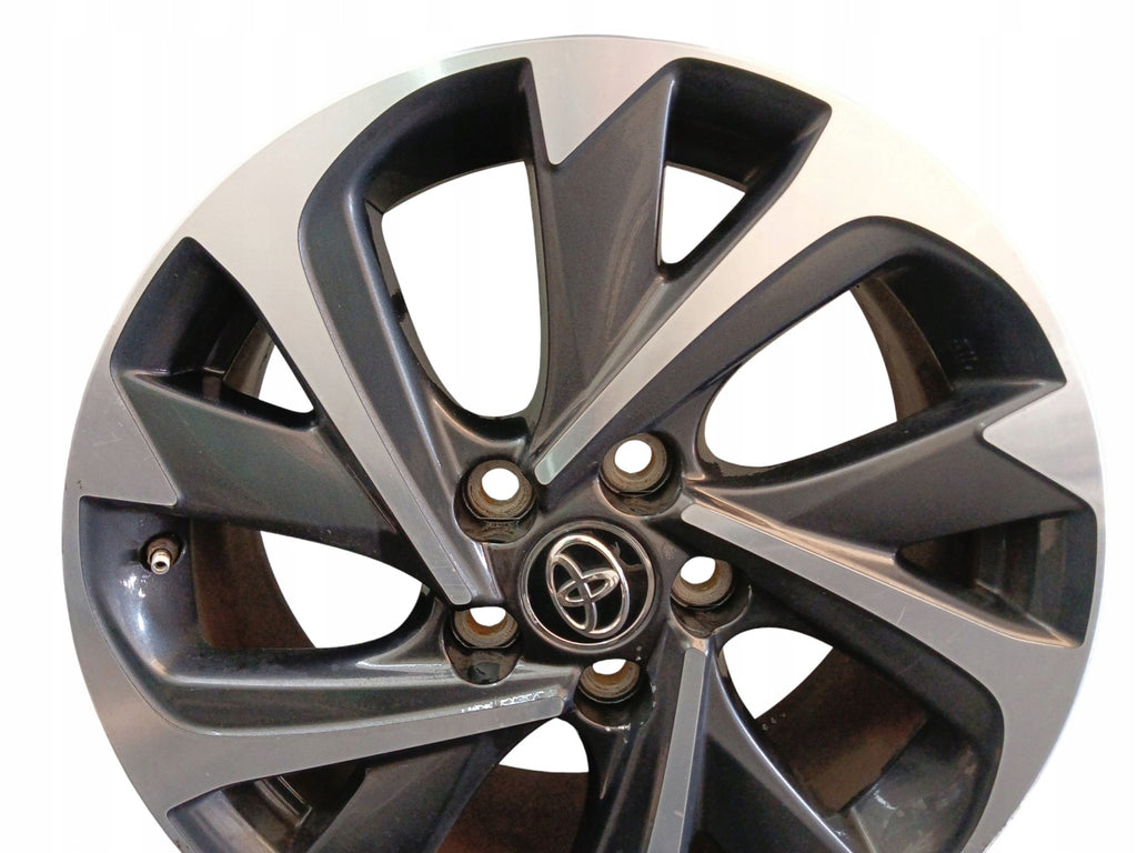 1x Alufelge 17 Zoll 7.0" 5x114.3 50ET Glanz Schwarz 4261102L90 Toyota Corolla FEL3994343800qe