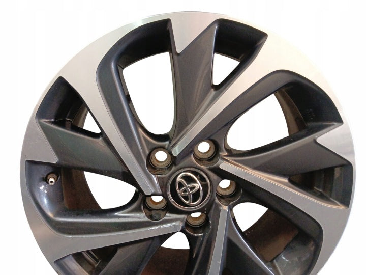 1x Alufelge 17 Zoll 7.0" 5x114.3 50ET Glanz Schwarz 4261102L90 Toyota Corolla FEL3994343800qe