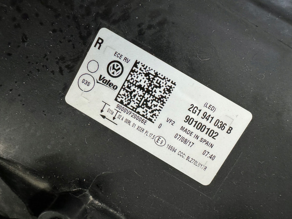 Frontscheinwerfer VW Polo 2G1941036B Full LED Rechts Scheinwerfer Headlight