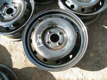 Load image into Gallery viewer, 4x Alufelge 15 Zoll 6.0" 4x100 50ET Schwarz Dacia Sandero Z Rim Wheel FEL8334992204my