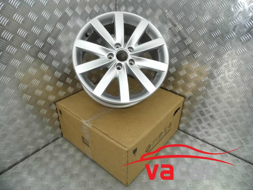 1x Alufelge 17 Zoll 7.0" 5x112 45ET Glanz Silber 5K0601025 VW Passat B7 Golf Vii