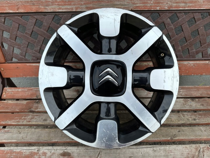 1x Alufelge 17 Zoll 6.5" 4x108 19ET Glanz Schwarz 9800494077 Citroën Cactus FEL5462851031pq