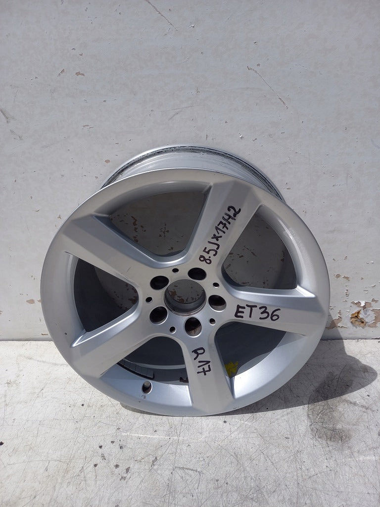 1x Alufelge 17 Zoll 8.5" 5x112 36ET Glanz Silber A1724013702 Mercedes-Benz FEL3409723126ht