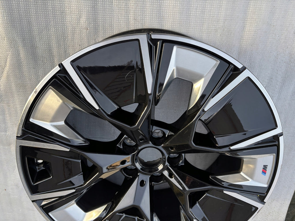 1x Alufelge 20 Zoll 8.0" 5x112 26ET Glanz Schwarz 7916267 BMW Ix3 Rim Wheel FEL9951481887gb