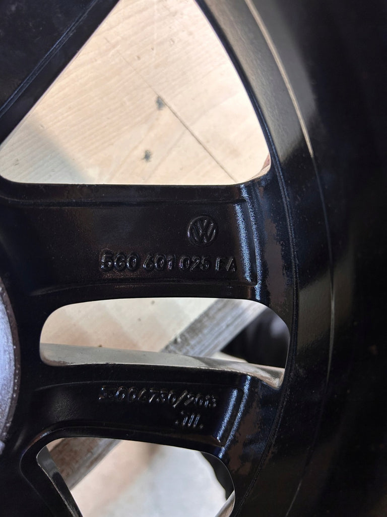 1x Alufelge 16 Zoll 6.5" 5x112 46ET Glanz Schwarz 5G0601025EA VW I Rim Wheel FEL7335130821az
