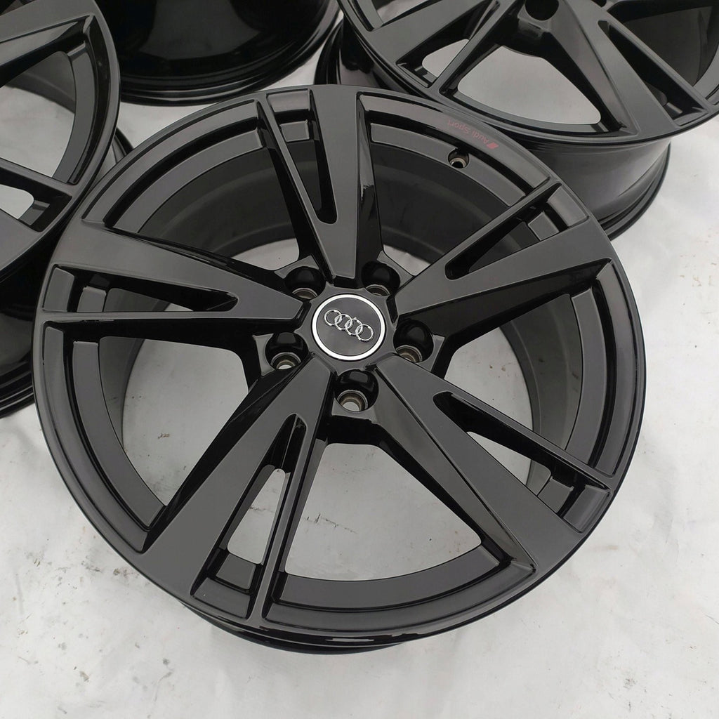 4x Alufelge 18 Zoll 8.0" 5x112 46ET Glanz Schwarz 8Y0601025N Audi Rim Wheel FEL2183447185dn