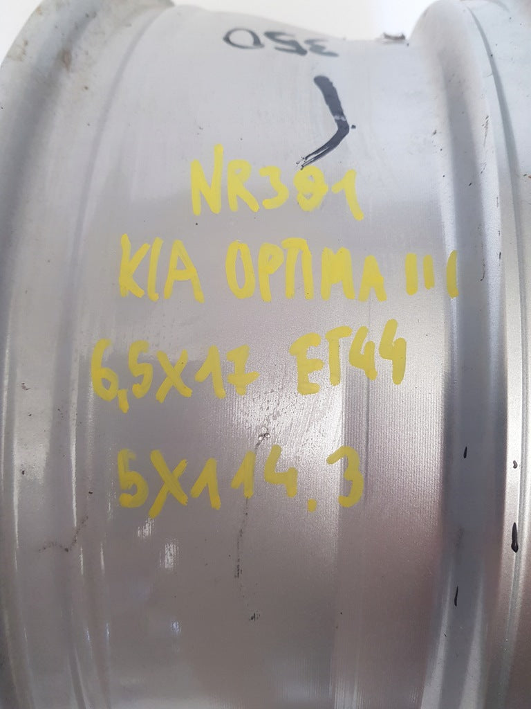 1x Alufelge 17 Zoll 6.5" 5x114.3 52910-2T310 Kia Optima Rim Wheel FEL2610766626ar