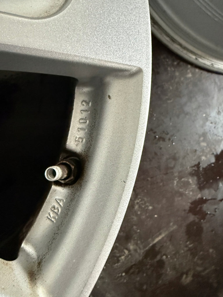4x Alufelge 17 Zoll 7.5" 5x112 27ET Glanz Silber KBA51012 Audi Mini I Rim Wheel FEL2522345107ff