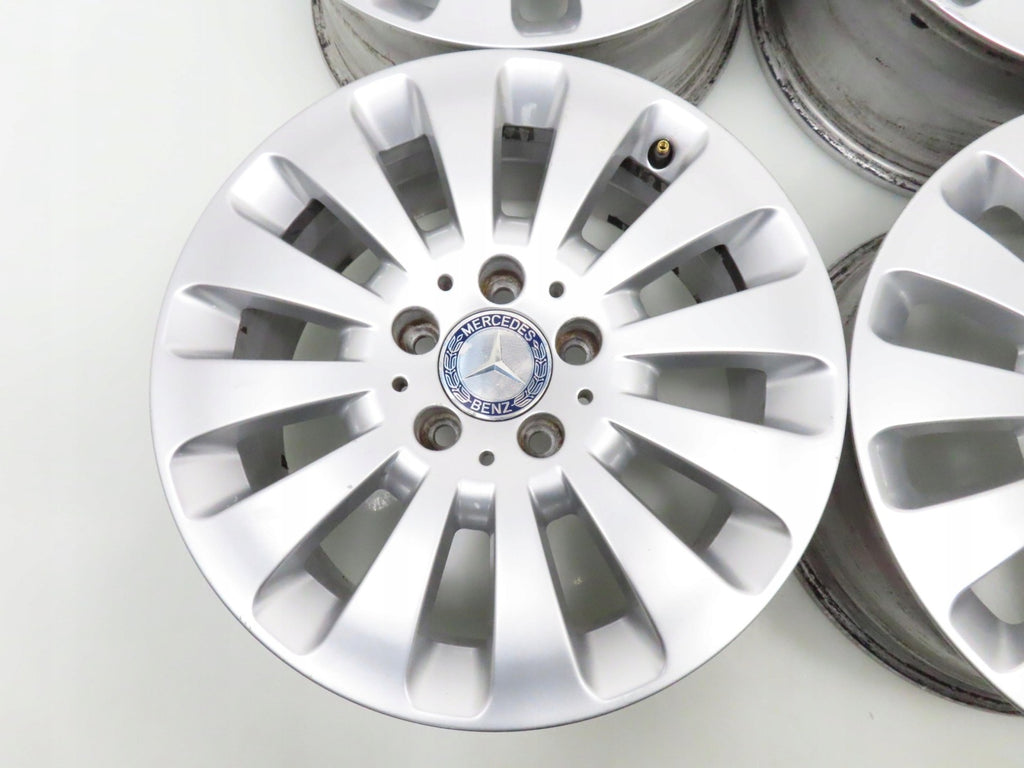 4x Alufelge 16 Zoll 7.0" 5x112 43ET Silber A2044010602 Mercedes-Benz W204 FEL9993213524qb