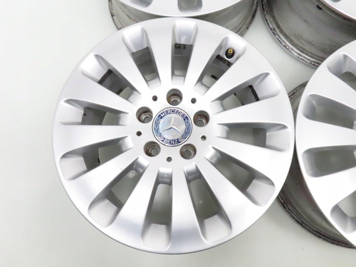 4x Alufelge 16 Zoll 7.0" 5x112 43ET Silber A2044010602 Mercedes-Benz W204 FEL9993213524qb